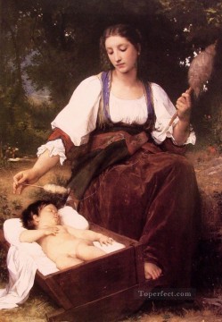  Adolphe Works - Berceuse Realism William Adolphe Bouguereau